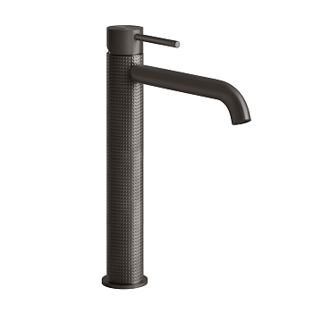 Фото Смеситель для раковины Gessi 316 54406#707, black metal brushed, черный металлик матовый