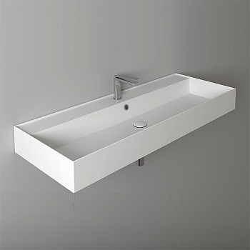 Фото Раковина Simas Agile AG121 bi*1 подвесная 121 см, цвет белый