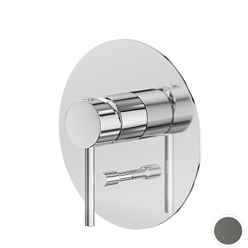 Фото Смеситель Newform XT 4270E.M0.077 для душа с переключателем на 2 потока, графит матовый