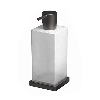 Фото Дозатор Colombo Look B9317.GM-VAN настольный графит матовый/стекло матовое