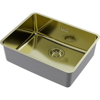 Фото Кухонная мойка Omoikiri Omi 53-U/I Ultra-LG 4997409 светлое золото