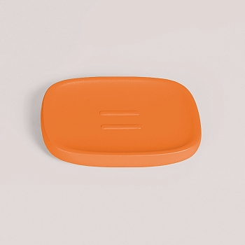 Фото Мыльница Colombo Mood B30400C08 настольная Sunset Orange, оранжевый матовый