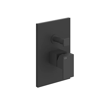 Фото Смеситель для душа Gessi Rettangolo 44604#299 термостат, черный матовый