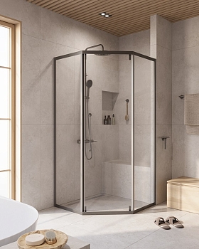 Фото Душевой уголок CEZARES RELAX-304-P-1-100-C-GM