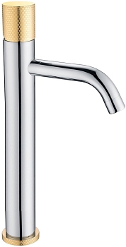 Фото Смеситель для раковины Boheme Stick 122-CRG.2 хром/золото