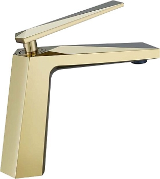 Фото Смеситель для раковины Boheme Venturo 381 золото глянец