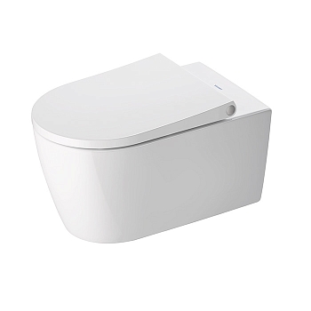 Фото Унитаз подвесной Duravit Bento Starck Box 45930920A1, безободковый, с сиденьем, белый глянцевый