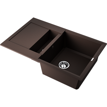Фото Кухонная мойка Omoikiri Sakaime 78-2-DC 4993198 темный шоколад