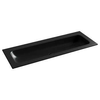 Фото Раковина Ceramicanova Grace CN7016MBwx мебельная 121 × 45,7 × 13,7 см, черный матовый