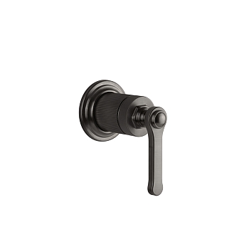 Фото Смеситель для душа Gessi Venti20 65109#707, black metal brushed, черный металлик матовый