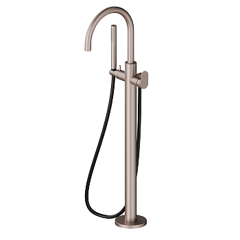 Фото Смеситель Newform Linfa II 69484E.M0.075 для ванны напольный, пудровый розовый (Cipria)