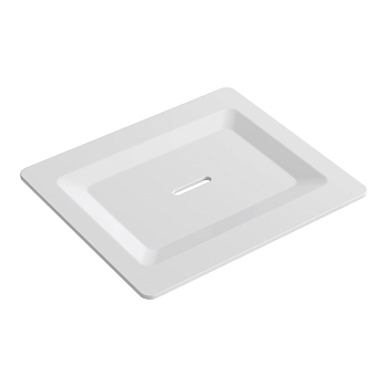 Фото Мыльница для полки Boheme Space 10966-W-SOAP подвесная, белый матовый