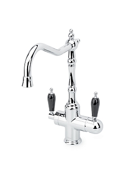 Фото Смеситель для кухни Boheme Tradizionale 113-BLC с краном под фильтр хром