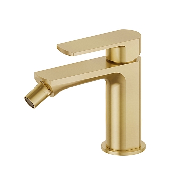 Фото Смеситель Newform Haka 72027.59.097 для биде, золото браш PVD