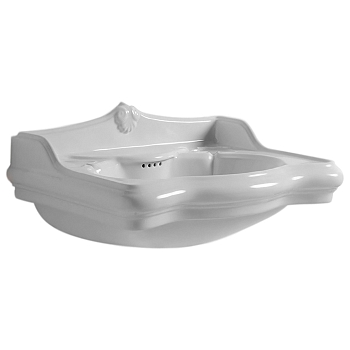 Фото Раковина Azzurra Jubilaeum с колонной 90 см, цвет Bianco lucido