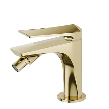 Фото Смеситель Newform Delta Zero 72227.61.020 для биде, золото глянец PVD