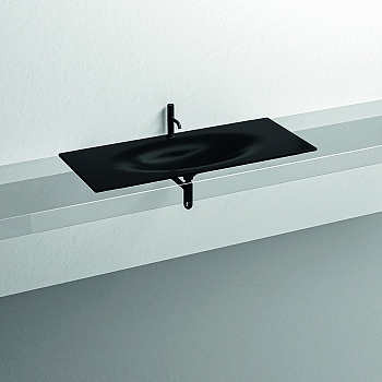 Фото Раковина Kerasan Shape  548031*1 накладная 122 см, цвет черный матовый