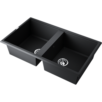 Фото Кухонная мойка Omoikiri Tedori 86-2-BL 4993924 черный