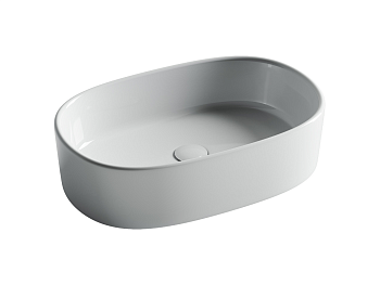 Фото Раковина Ceramicanova Element CN6075 накладная 56,1 × 35,9 × 14,9 см, белый глянцевый