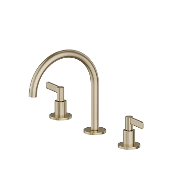 Фото Смеситель Newform Blink Chic 71000.59.098 для раковины, шампань браш PVD