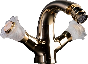 Фото Смеситель для биде Boheme Camelia 296 золото