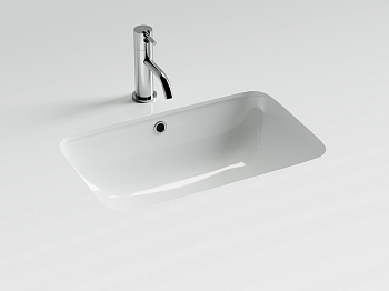 Фото Раковина Ceramicanova Element CN7018 встраиваемая под столешницу 54 × 36 × 19 см, белый глянцевый