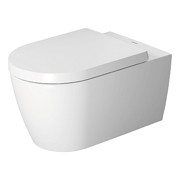 Фото Унитаз подвесной Duravit Me by Starck 2529092000, безободковый, без сиденья, белый глянцевый