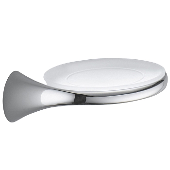 Фото Мыльница Colombo Link B2451-VAN подвесная хром глянец/стекло матовое