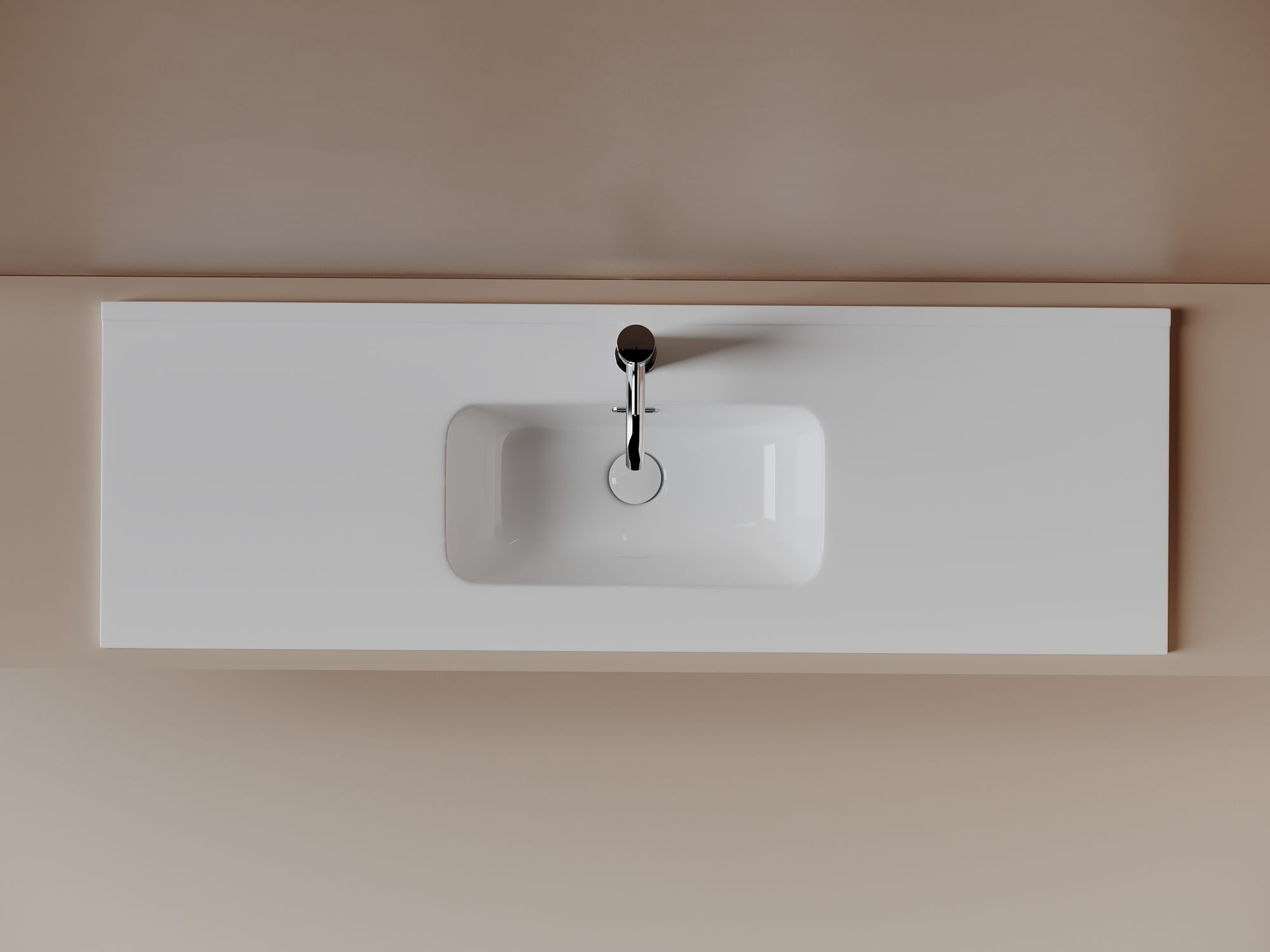 Фото Раковина Ceramicanova Compact CN7028 мебельная 121 × 39,5 × 17 см, белый глянцевый
