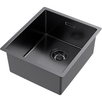 Фото Кухонная мойка Omoikiri Tadzava 39-U/I-GM 4993079 вороненая сталь