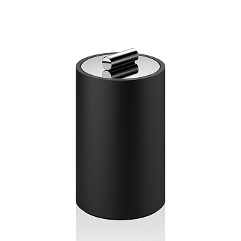 Фото Баночка Decor Walther Black Stone 0971364 настольная, хром/черный матовый