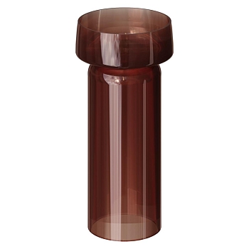 Фото Раковина с пьедесталом Boheme Glow Smoke 810-GS-T + 810-BASE-GS-T напольная круглая 40 см, Terracotta (дымчатая терракота)