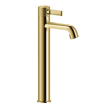 Фото Смеситель для раковины Gessi Inciso 58003#246 с донным клапаном, золото глянец