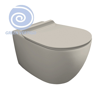 Фото Унитаз подвесной Simas Vignoni безободковый sabbia matt