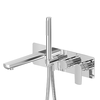 Фото Смеситель Newform Haka 72072E.21.018 для ванны, хром глянец