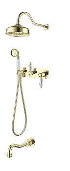 Фото Душевая система Boheme Imperiale Ripresa 328 золото глянец