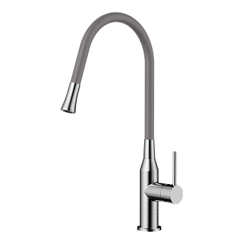 Фото Смеситель для кухни Omoikiri Yatomi-BN-GR 4994251 нержавеющая сталь / leningrad grey