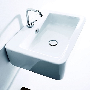 Фото Раковина Kerasan Ego 324101*1 подвесная 50 см, цвет белый