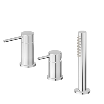 Фото Смеситель Newform XT 4284C.21.018 на борт ванны, хром глянец