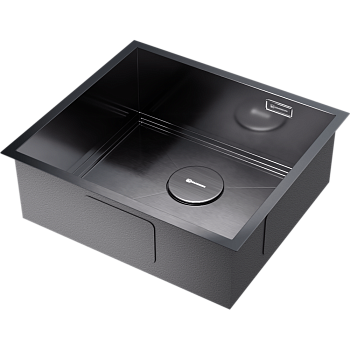 Фото Кухонная мойка Omoikiri Kasen 49-16-INT-GM 4997055 вороненая сталь