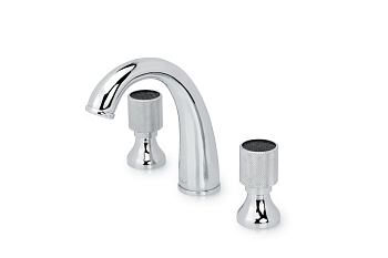 Фото Смеситель для раковины Boheme Royal 277-Royal/CRST black хром