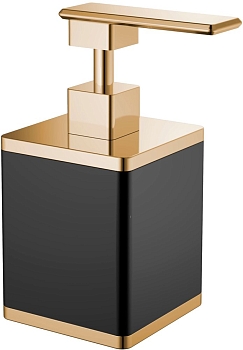 Фото Дозатор жидкого мыла Boheme 10969-B-G настольный золото/черный
