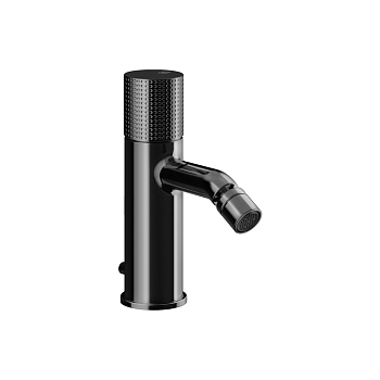 Фото Смеситель для биде Gessi Habito 70407#706 с донным клапаном, черный хром глянец pvd