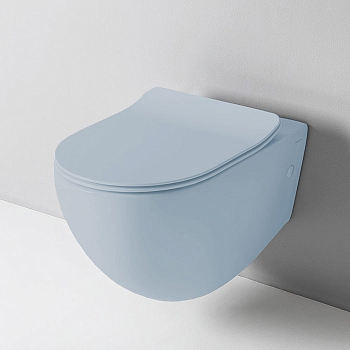 Фото Унитаз подвесной Artceram File 2.0 FLV004 65 00 голубой