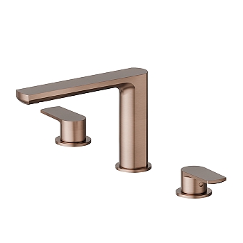 Фото Смеситель Newform Haka 72000.59.067 для раковины, медь браш PVD