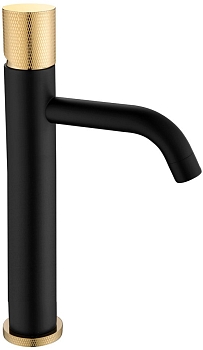 Фото Смеситель для раковины Boheme Stick 122-BG.2 черный/золото