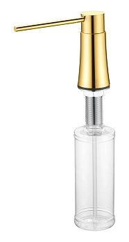 Фото Дозатор для кухонной мойки Boheme 630-G встраиваемый золото глянец