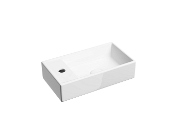 Фото Раковина Ceramicanova Element CN6051R подвесная 40,7 × 21,7 × 10 см, белый глянцевый