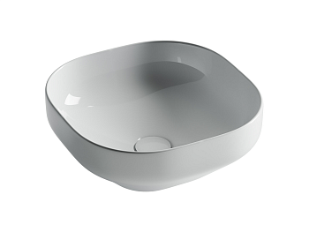 Фото Раковина Ceramicanova Element CN5032 накладная 38 × 38 × 15 см, белый глянцевый