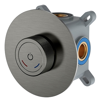 Фото Смеситель для душа Boheme Tech 154-4-GM gun metal, графит матовый